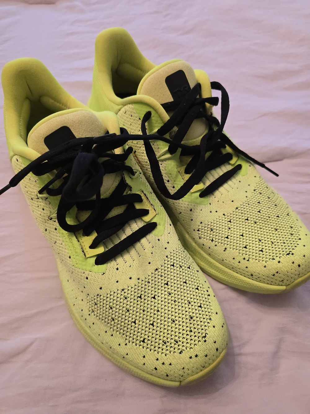 TYR Neon Yellow Athletic Shoe with Black Details